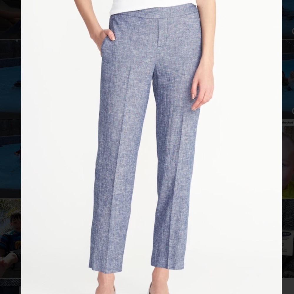 *Host pic* Old navy linen chambray pants